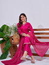 Rani Colour  Rayon With Embroidery Work Kurti With Pant Dupatta Aaradhna 1167 Suppliers In India